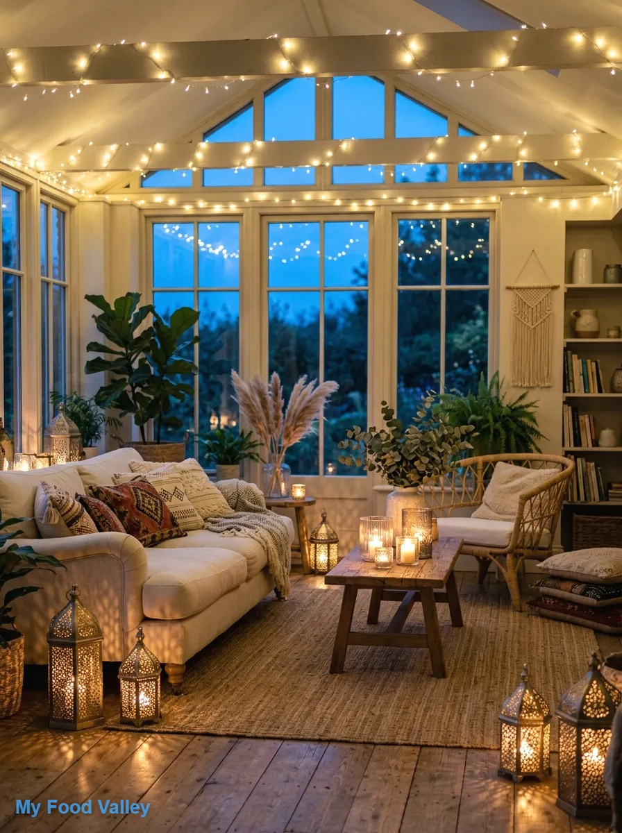 light up the evening with lanterns and string lights