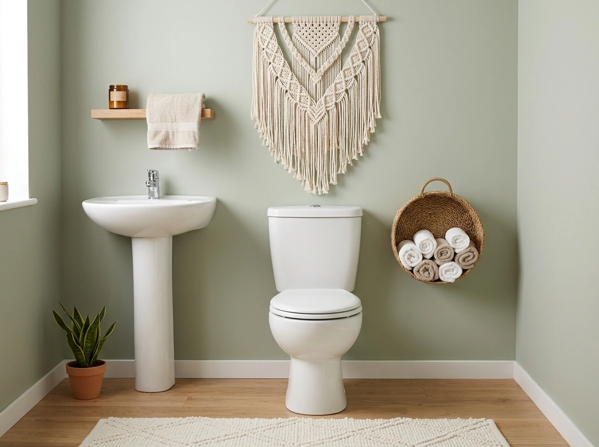 macramé and woven wall accents
