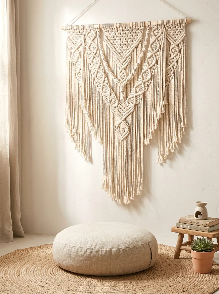 macrame wall hanging backdrop
