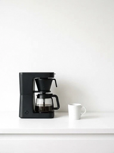 modern minimalist coffee bar