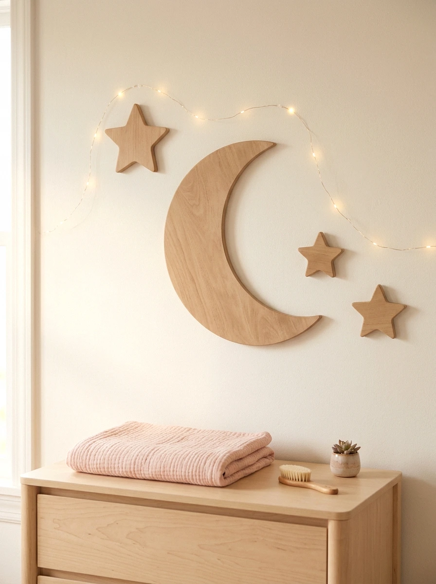 moon and stars boho wall decor