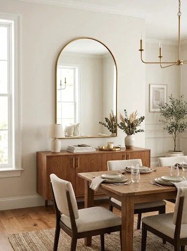 oversized statement mirror