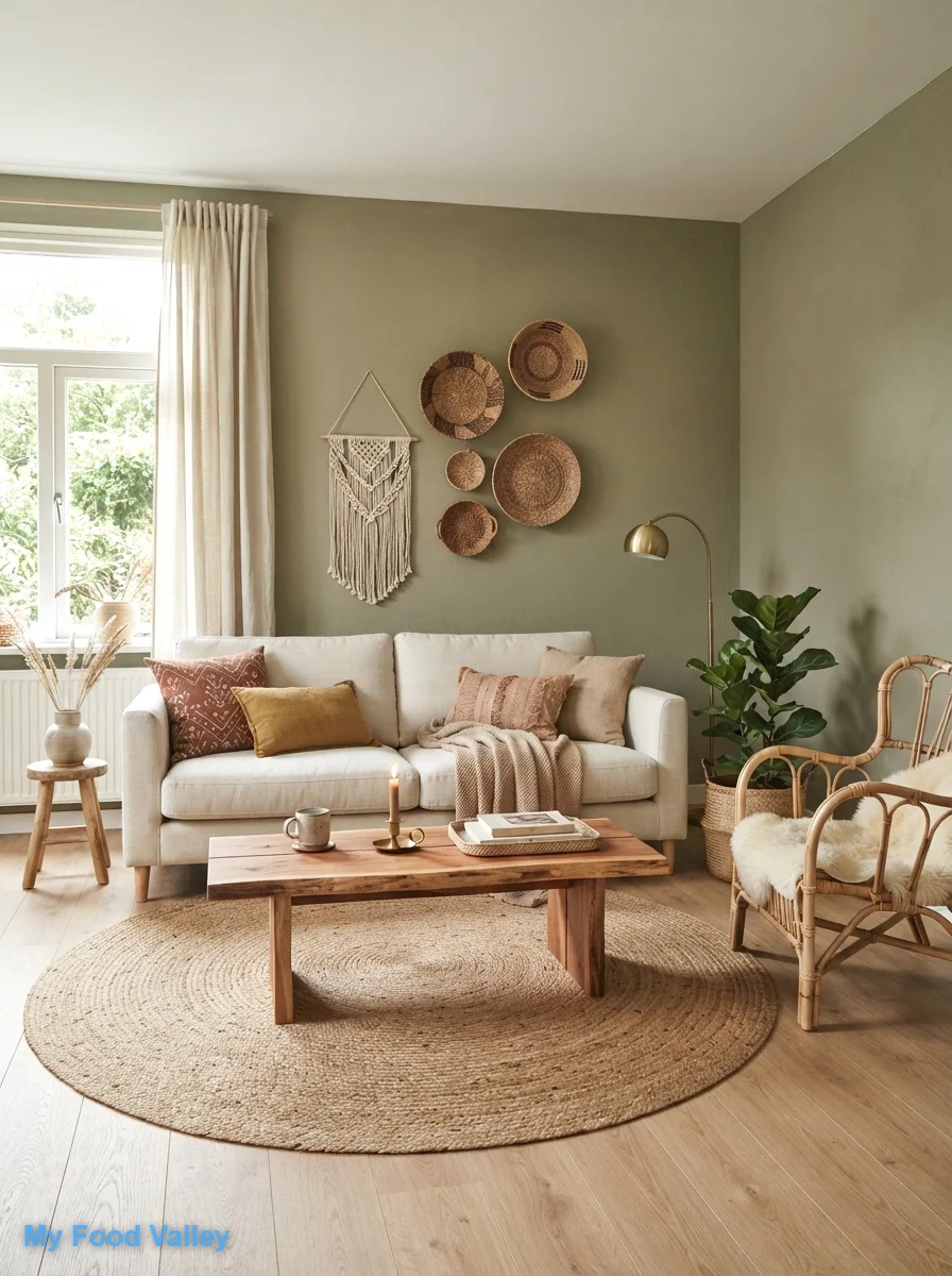paint the walls earthy sage green