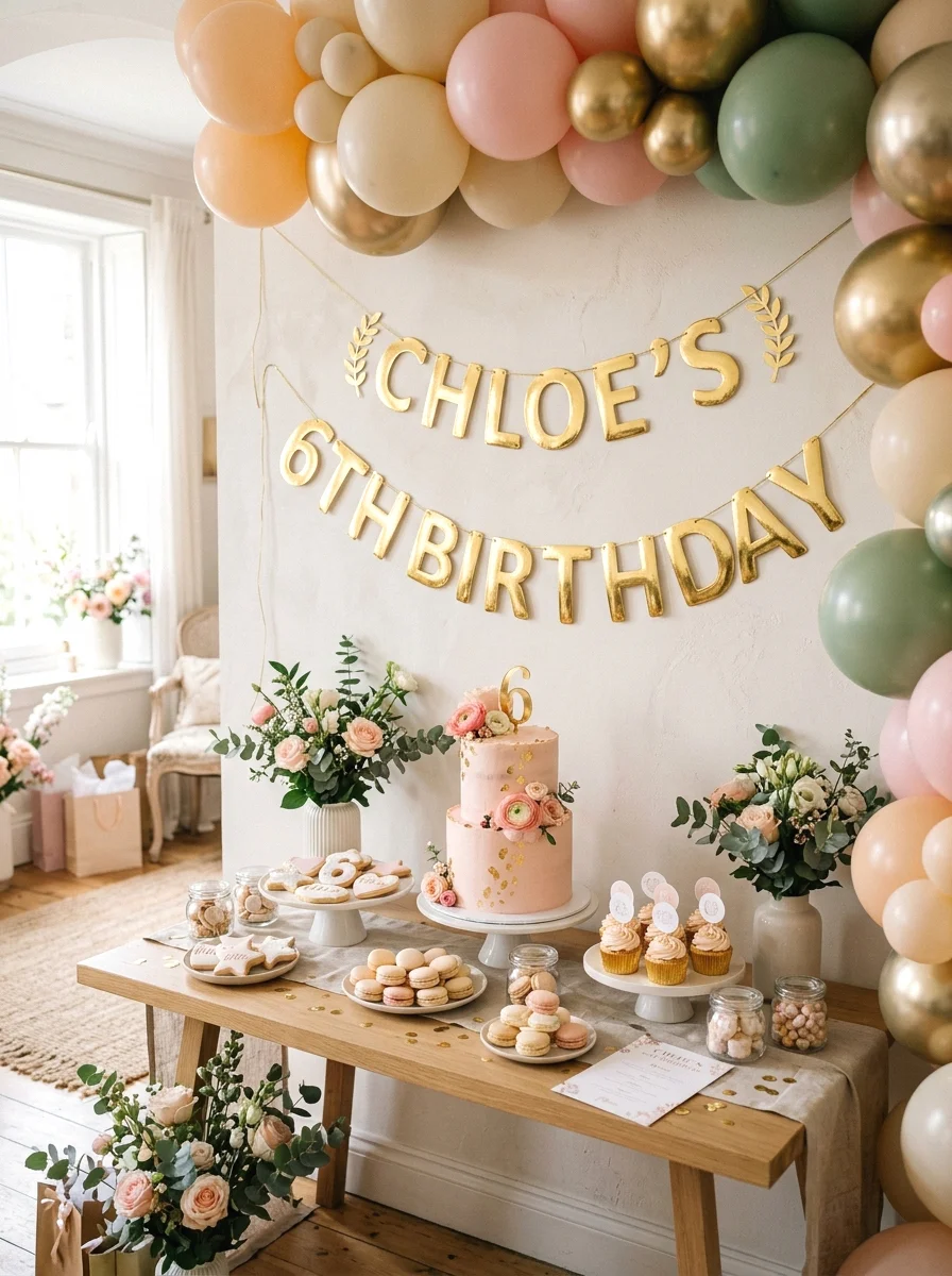 personalized name and age banner