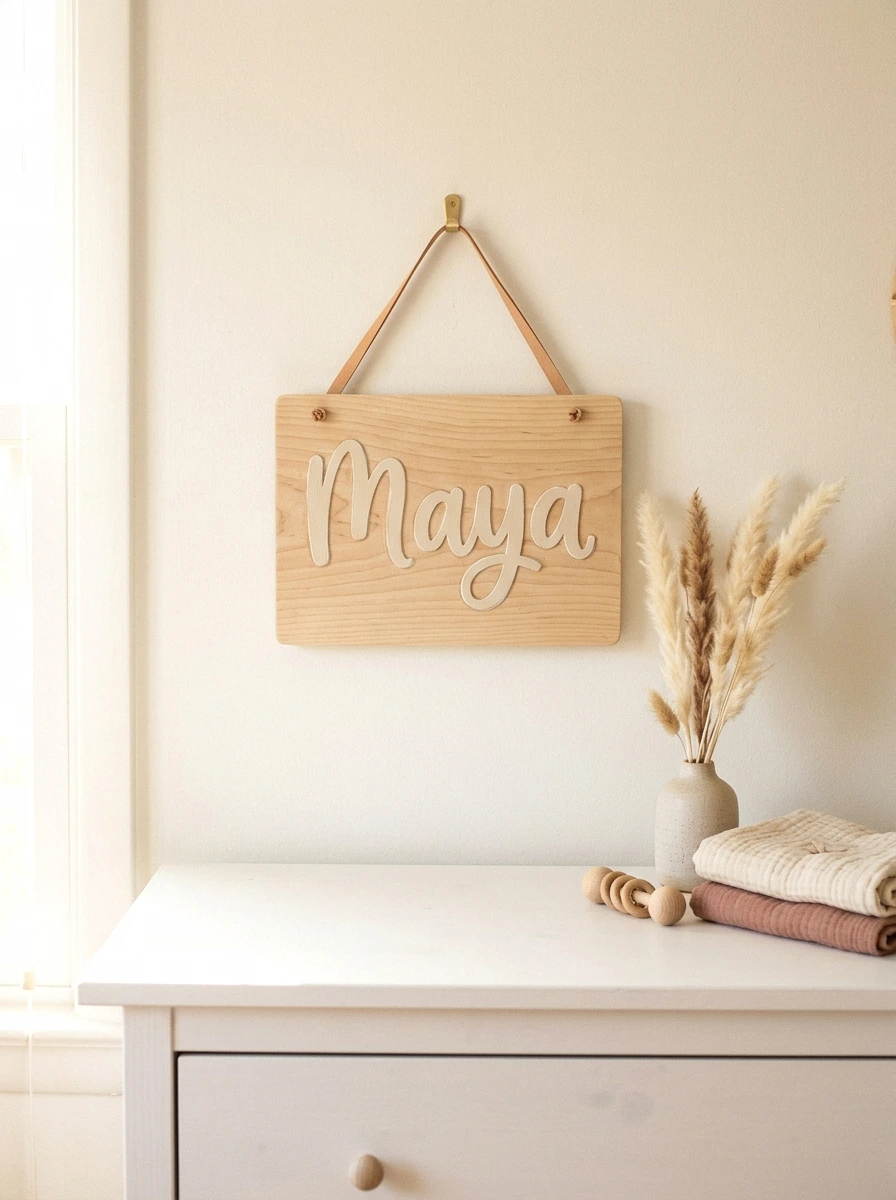 personalized name sign in boho font