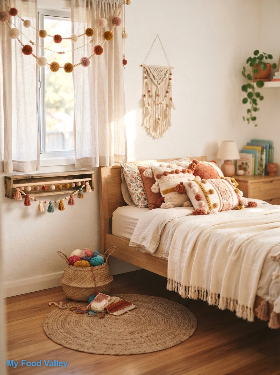 pom-pom garlands and tassel details for playful charm