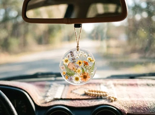 pressed flower air freshener