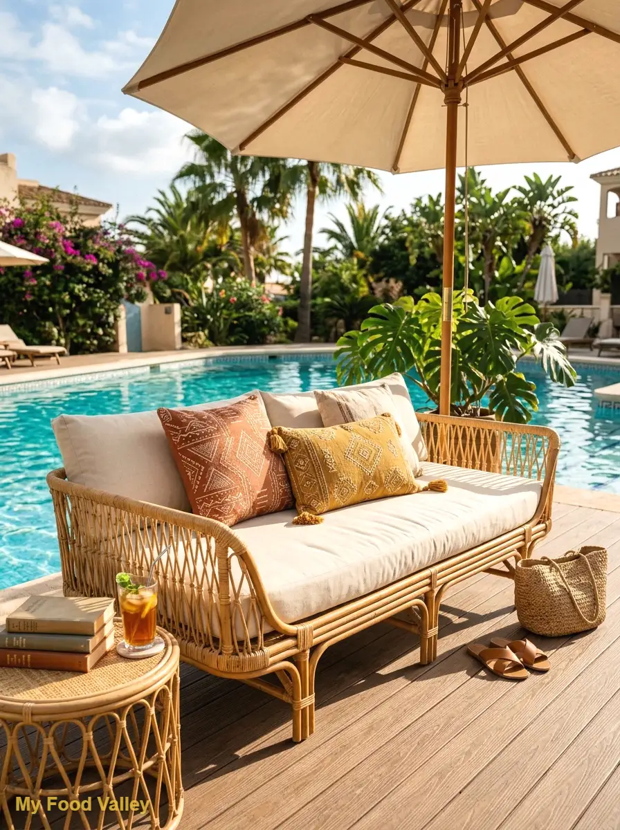 rattan daybed lounge