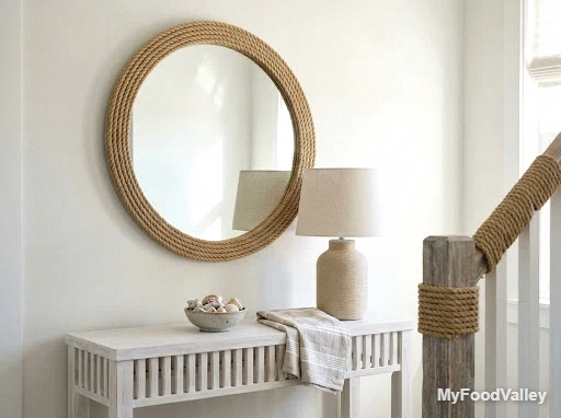 rope details on mirrors, lamps, and railings