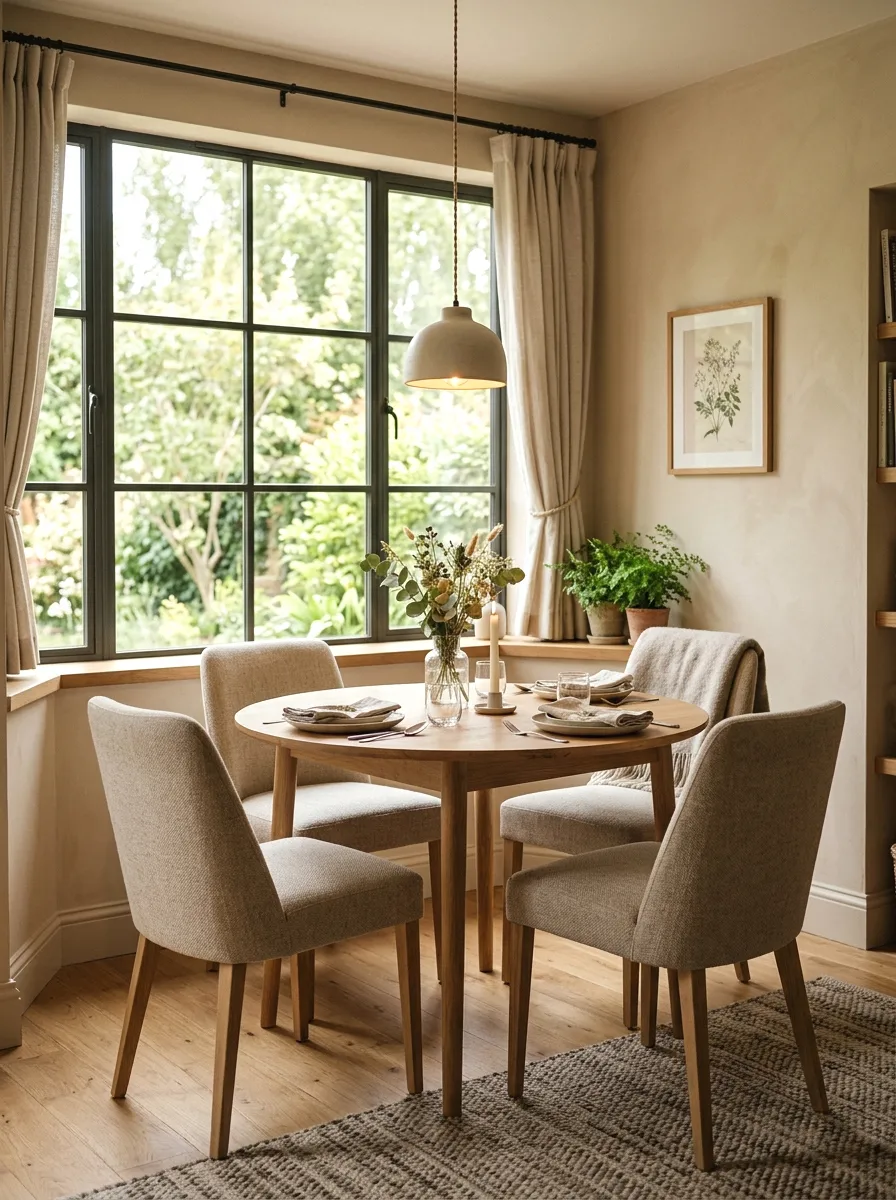 round table for cozy family dinners