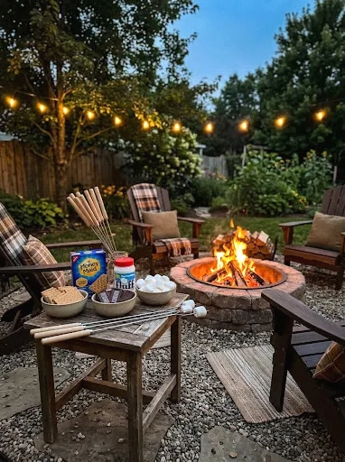 s'mores station accessory setup
