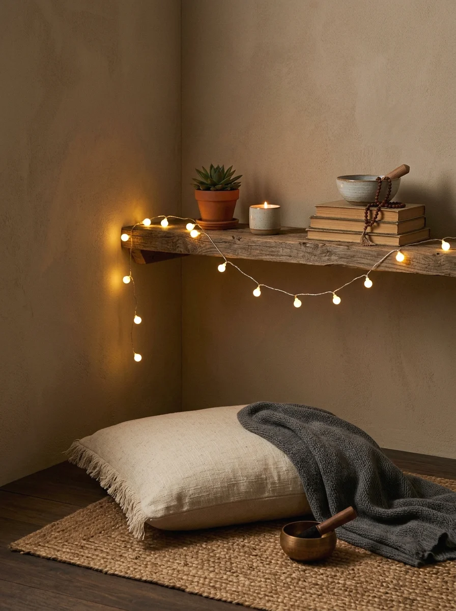 soft ambient string lights