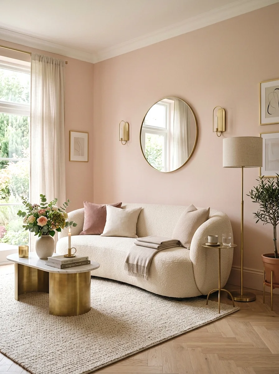 soft blush pink