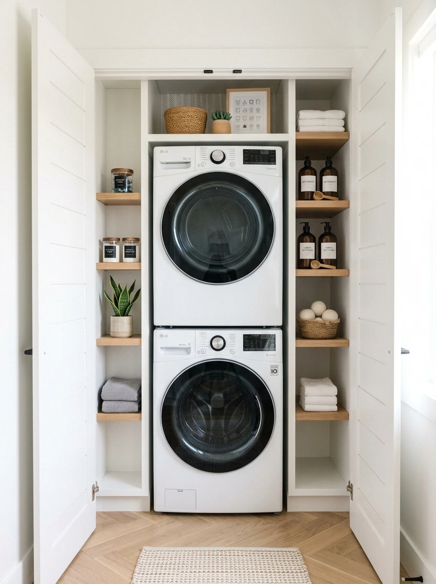 stacked washer-dryer for small spaces