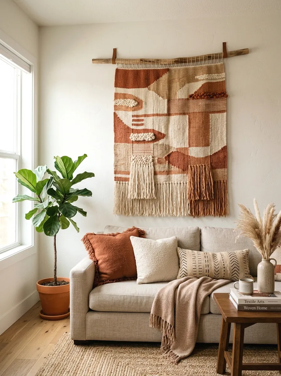 statement woven tapestry
