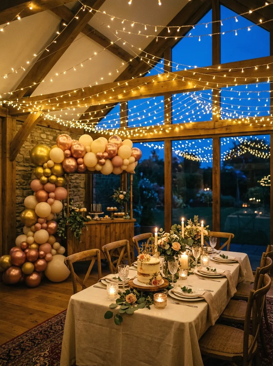 string lights and fairy lights