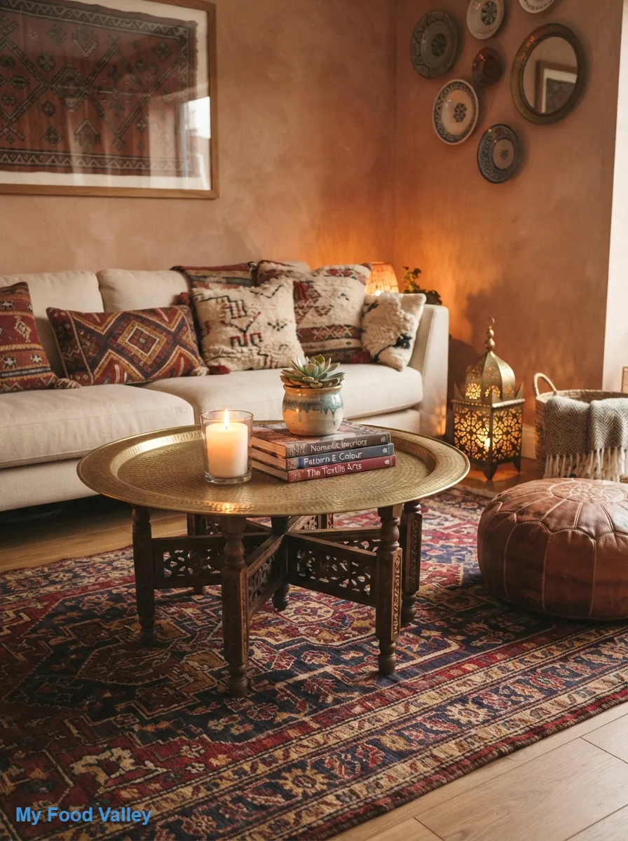 style a low moroccan-inspired coffee table