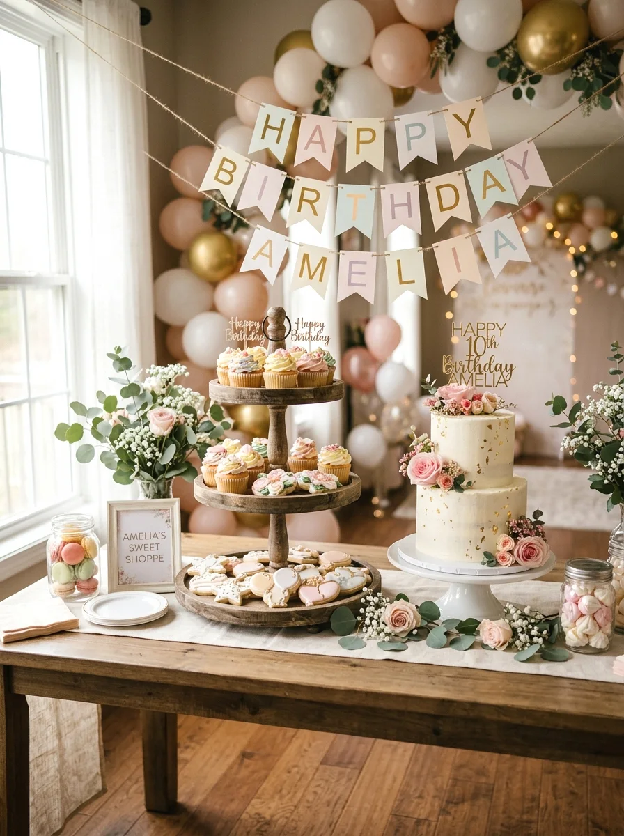 styled dessert table