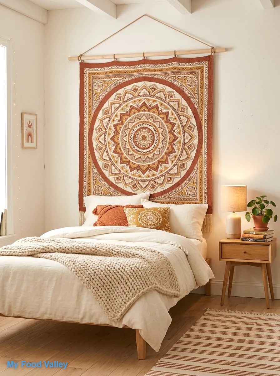 tapestry accent wall