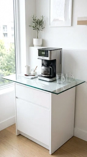 tempered glass countertop station