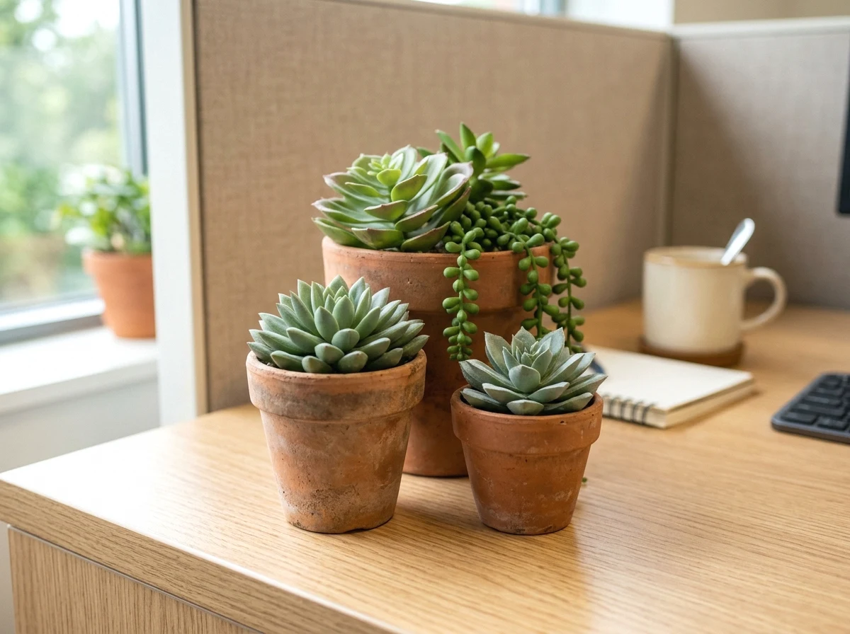 terracotta pot trio