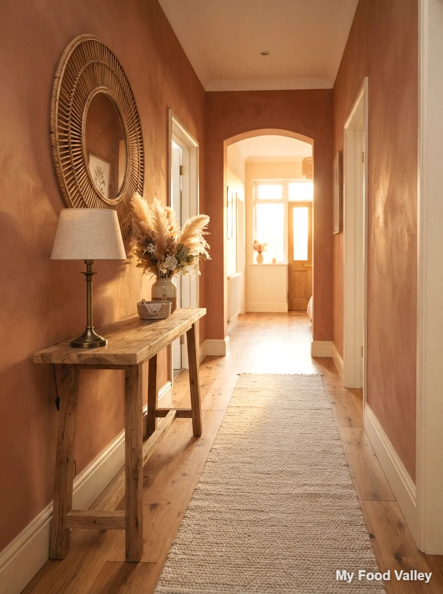 terracotta walls for earthy warmth