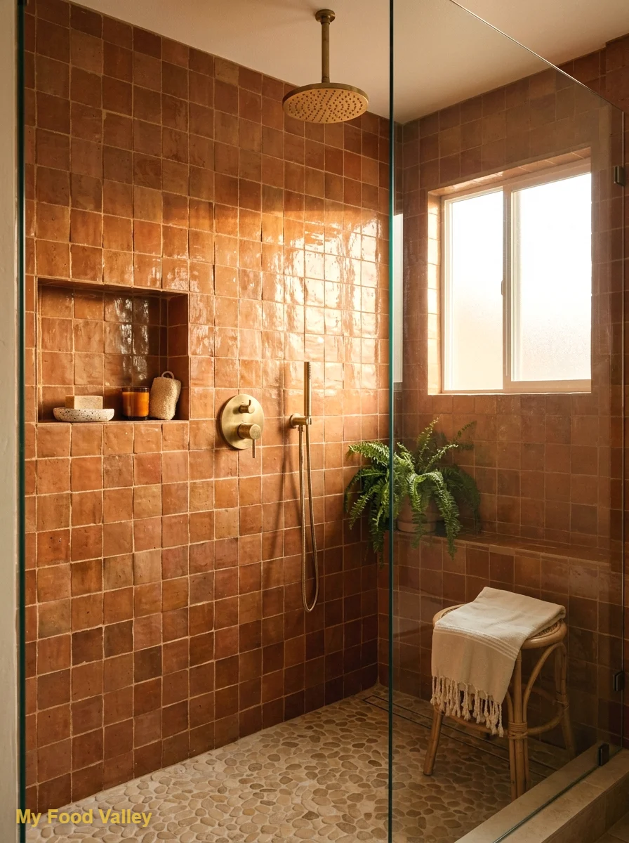 terracotta zellige walls for a sun-baked glow