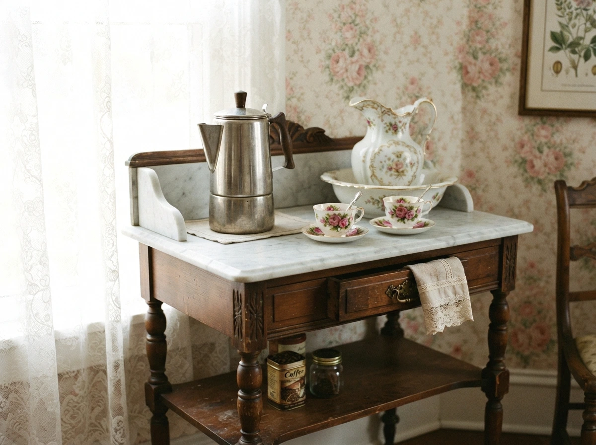the repurposed wash stand
