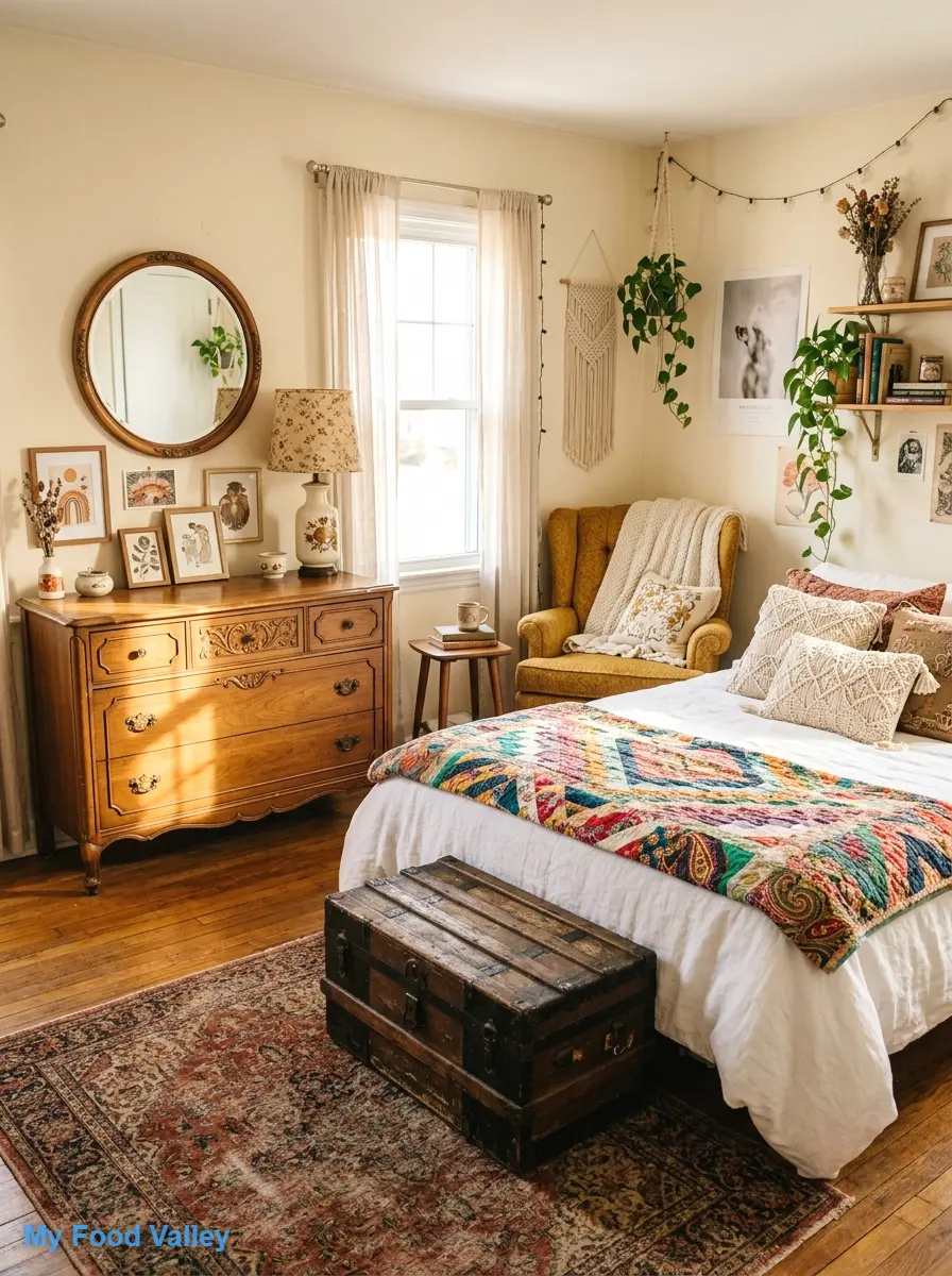 thrifted and vintage furniture mix
