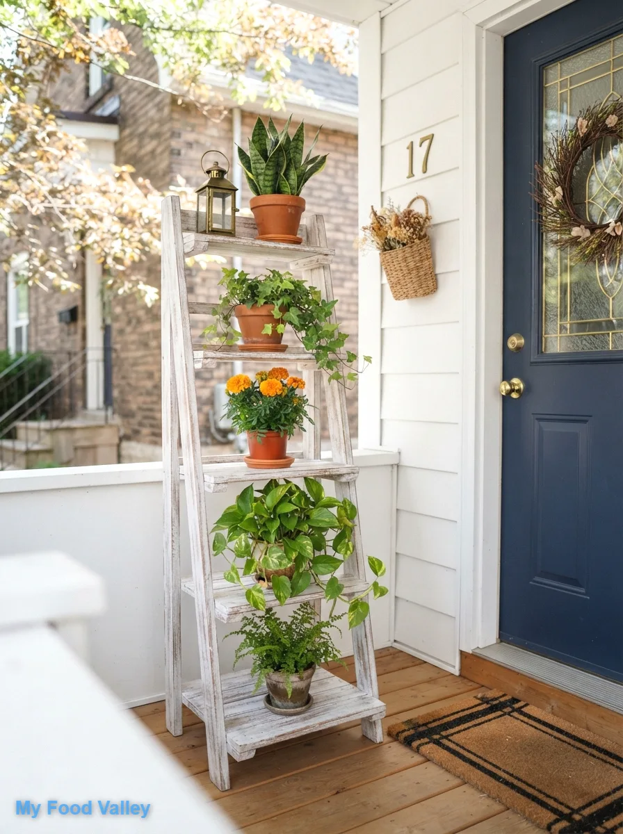 tiered wooden plant stand