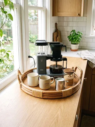 tray-based portable coffee station