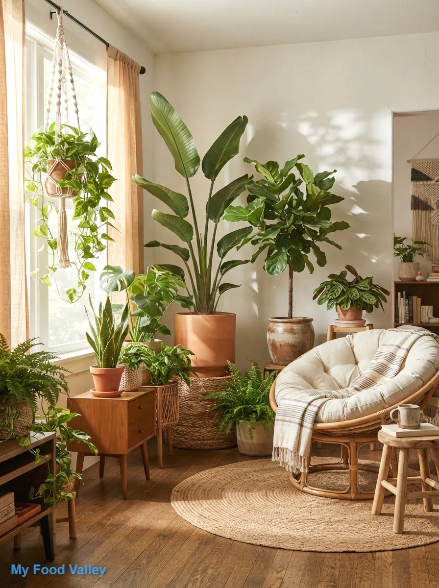 turn a corner into an indoor jungle with plants