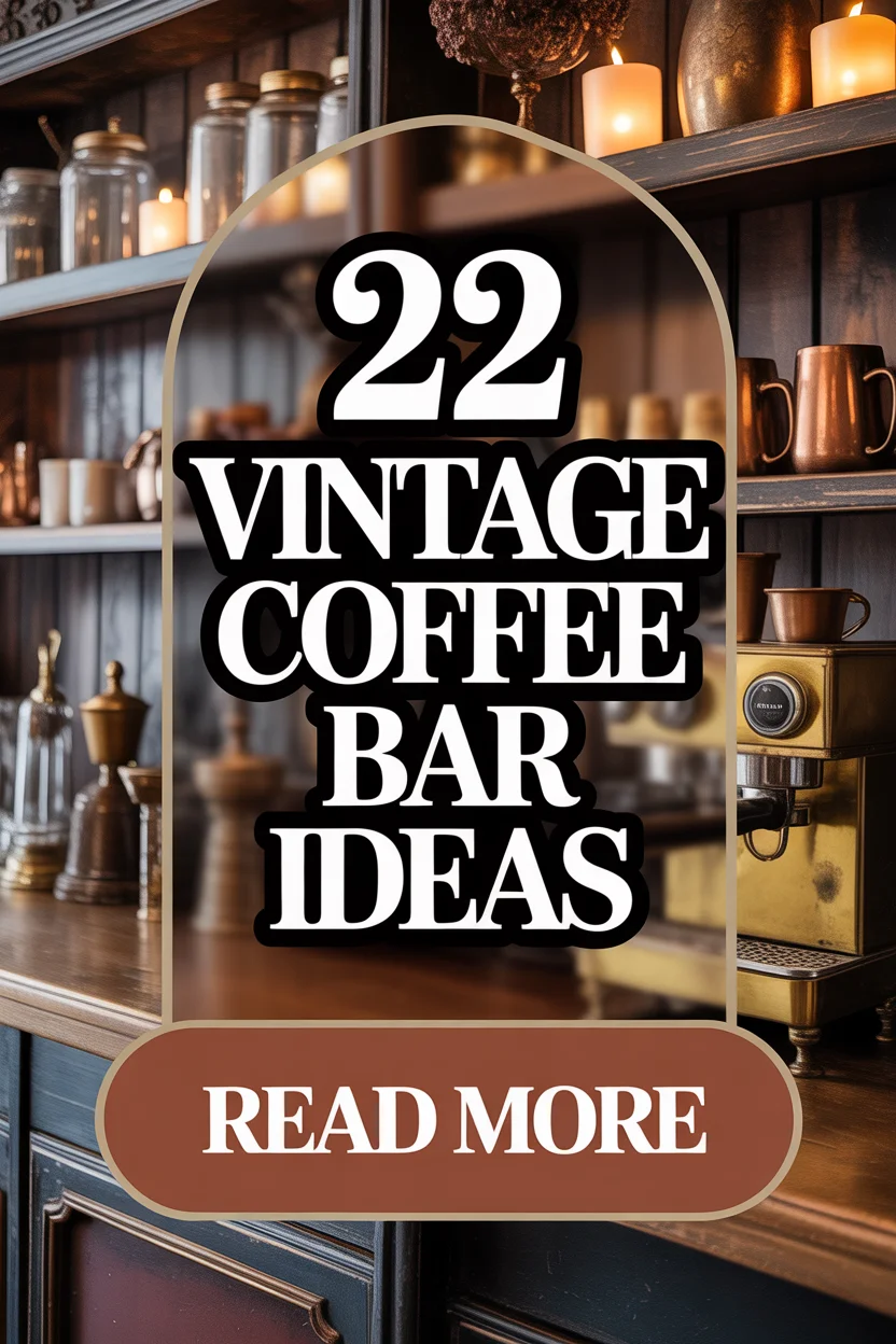 vintage coffee bar ideas