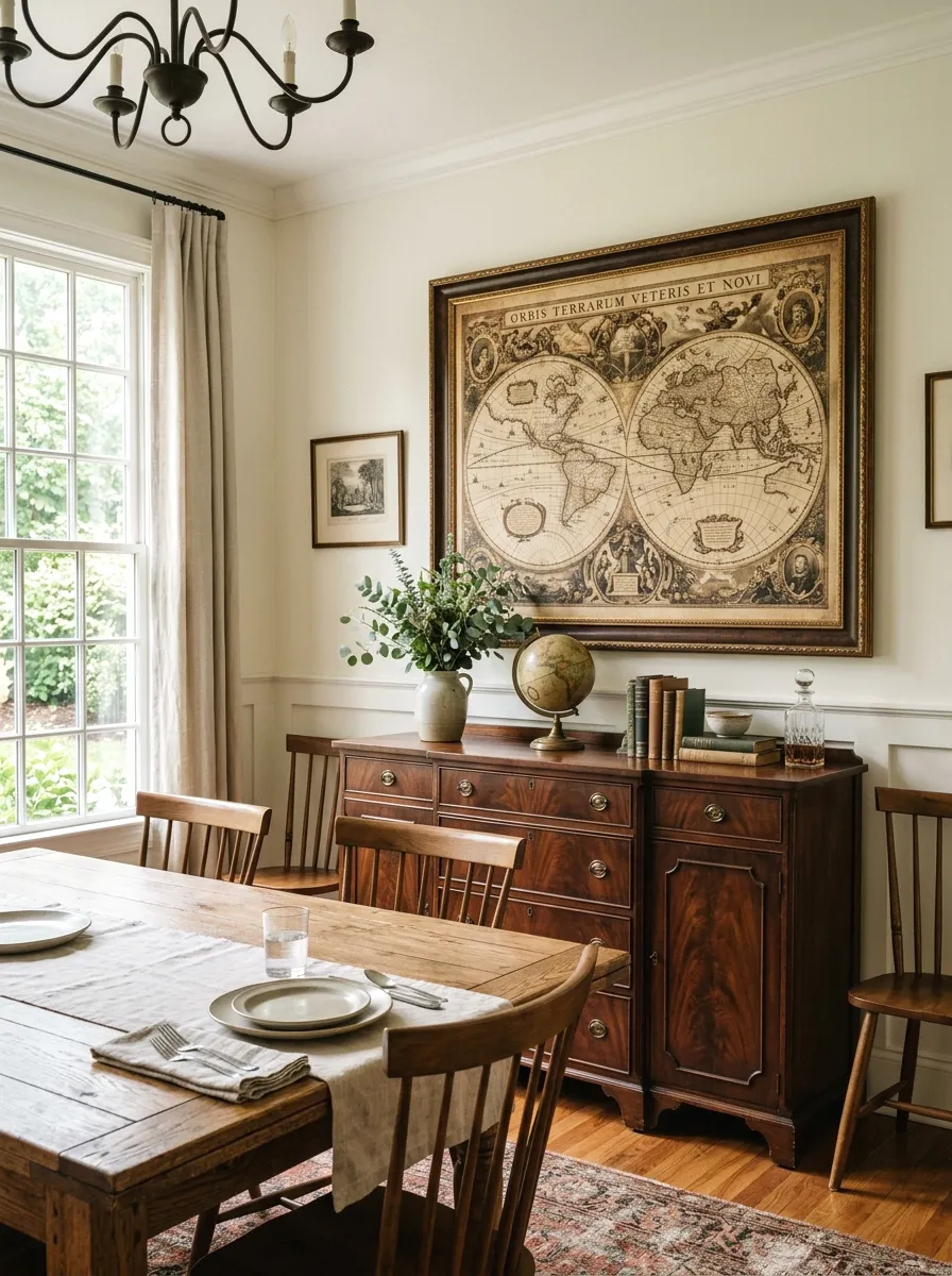 vintage map or travel art