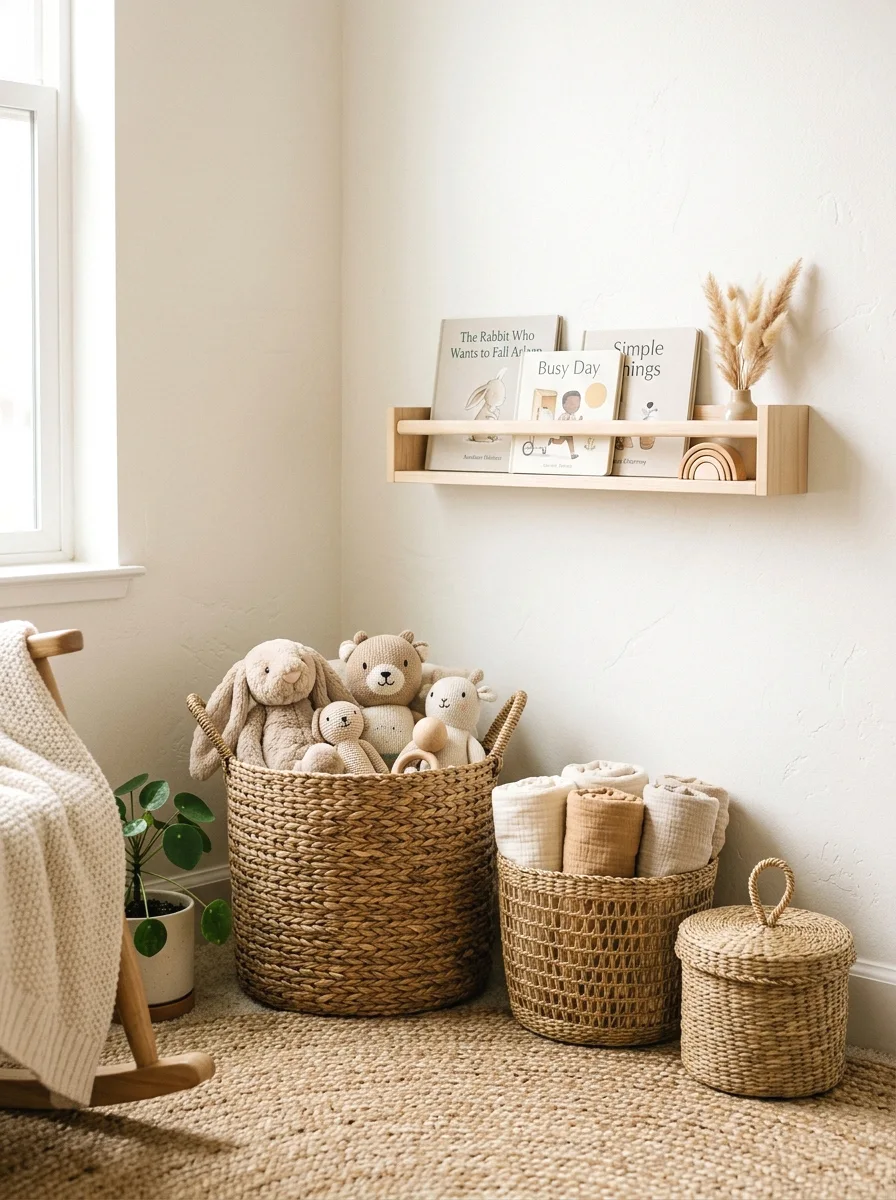 woven basket toy storage